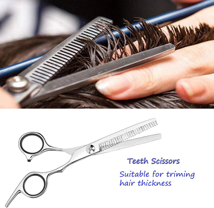 Professional Thinning Shears Hair Cutting Teeth Scissors(6.7-Inches),Stainless Steel Haircut Scissor with Fine Adjustment Screw for Home Salon,Barber Hairdressing Scissor for Women Men Kids