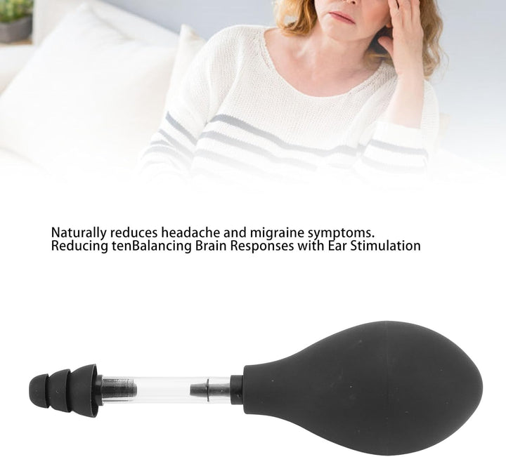 Ear Pressure Relief Tool - Silicone Inner Ear Suction Device for Migraine and Tension Headaches, Airplane Ear Pressure Aid, Portable Relaxing Tool
