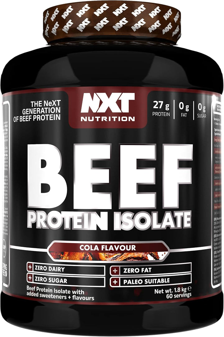 Beef Protein Isolate Powder - Protein Powder High in Natural Amino Acids - Paleo, Keto Friendly - Dairy and Gluten Free - Muscle Recovery | 1.8Kg | Ice Blast