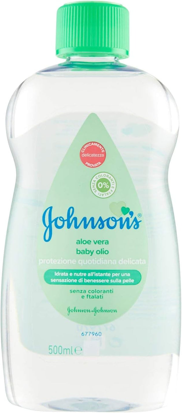 Moisturising Oil for Kids and Babies with Aloe Vera, 500 Ml