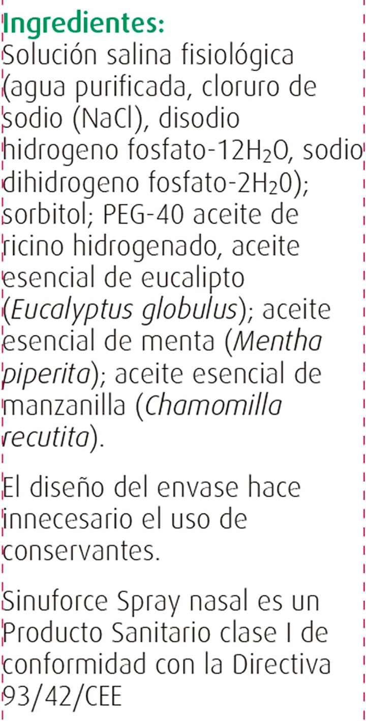 Nasal Spray 20Ml Sinuforce.