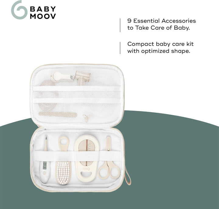 Baby Grooming Kit, Baby Nail Kit, Baby Healthcare Kit, 9 Baby Essentials for Newborn, Sand