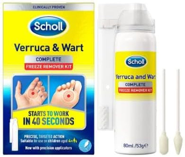 Verruca & Wart Complete Freeze Remover Kit, 80Ml - Verucca Freeze Treatment for Effective Wart and Verucca Removal, 1 Pack