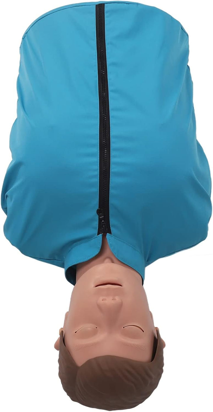 Adult CPR Training Manikin, Professional Adult Cardiopulmonary Resuscitation Training Mannequins First AID Training Manikins, Rubber Half Body Artificial Respiration Adult Dummy for Teaching Training