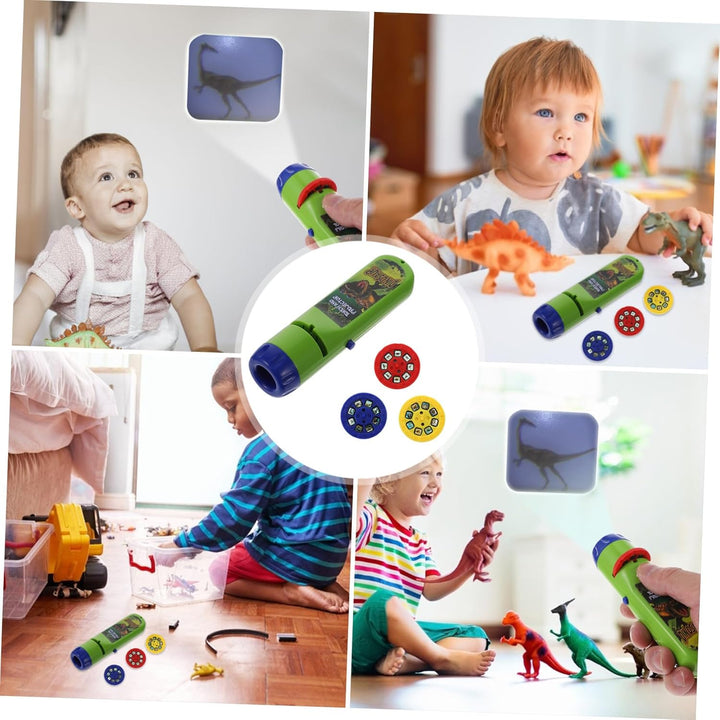 Dinosaur Projection Toy Interactive Dinosaur Projection Flashlight Boys and Girls Hands Toy for Playtime Educational for Toddlers