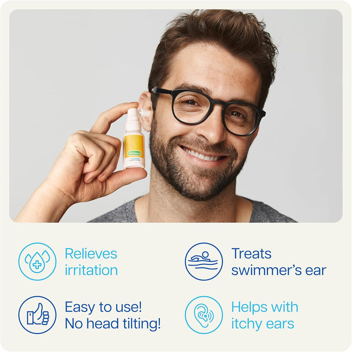 ® Otic Guard Natural Ear Spray 3 in 1 Herbal-Oil Blend for Ear Infections & Pain, Itchy Ears Ear Wax Removal Kit Softener for Clogged Ear Relief and Swimmer’S Ear (15 Ml)