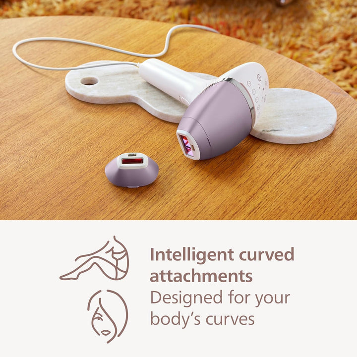 Lumea 8000 Series, IPL Hair Removal Device, Laser Hair Removal Alternative, Senseiq Technology, 2 Attachments for Body and Face, Model BRI944/00