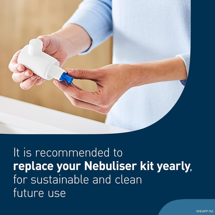 X105 Advanced All-In-One Compressor Nebuliser Machine for Both Adults and Kids, Compressor Steam Inhaler Machine for Treating Acute and Chronic Respiratory Conditions