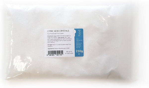 Citric Acid 250G - 100% Pure Food Grade Fine Crystals