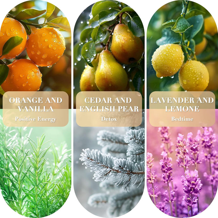 Candles Gifts for Women, 3 Pack 3.5 Oz Scented Candles Set for Positive Energy & Detox & Deep Sleep, Natural Soy Wax Candle Set Long Burning for 90-105 Hrs, Aromatherapy Candle Gift Set