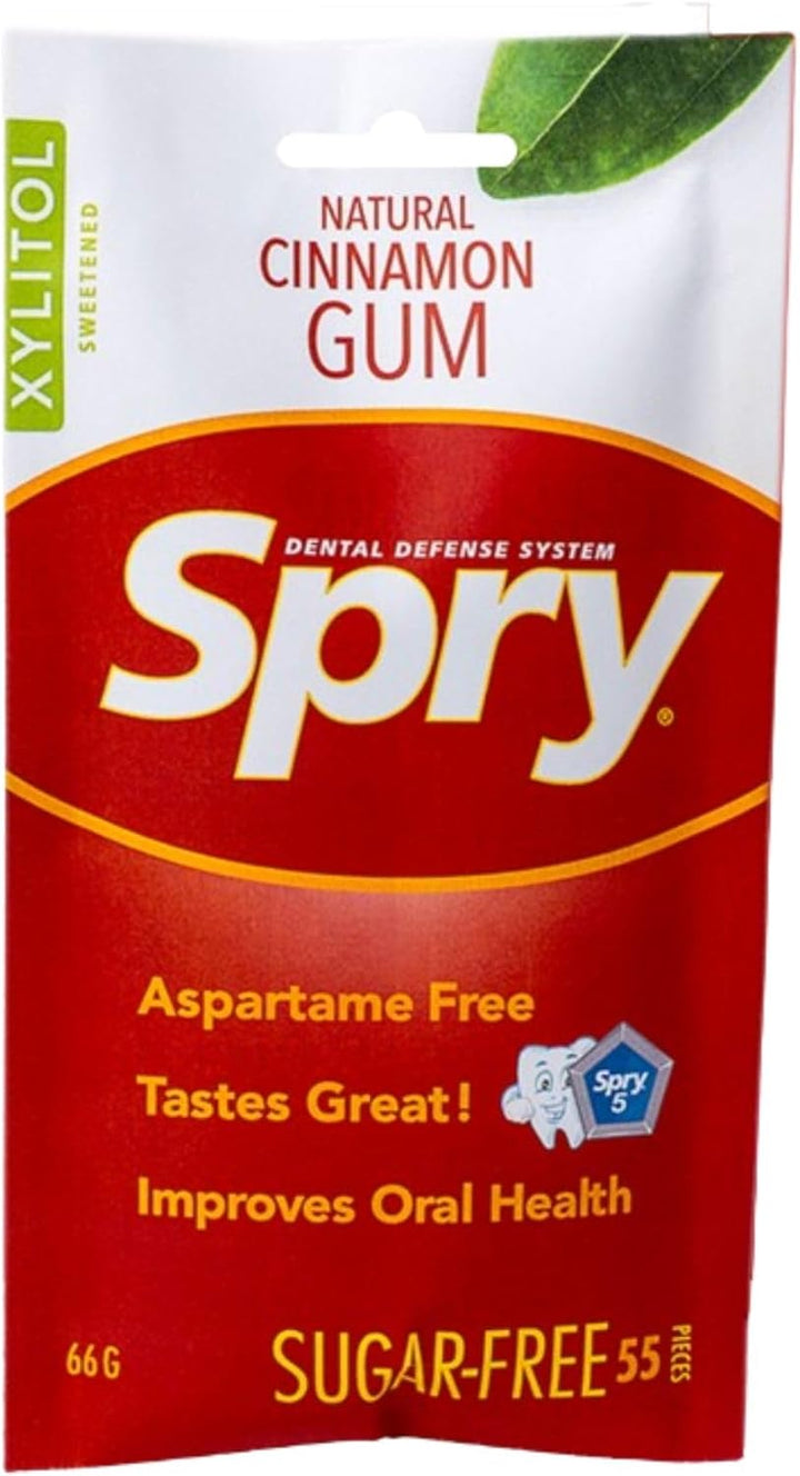 Fresh Natural Xylitol Chewing Gum Dental Defense System - Aspartame-Free, Sugar-Free, Non-Gmo, Gluten-Free (Spearmint, 100 Count - Pack of 1)