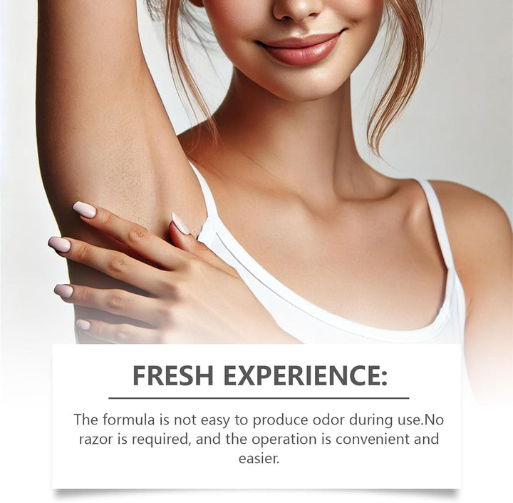 No Shave Hair Removal Cream, Suitable for Sensitive Skin, Fast and Gentle, Moisturizes and Nurtures Skin, Leaving It Soft and Protected after Hair Removal (2PC)