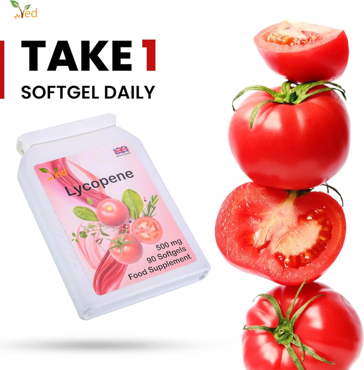 Lycopene Supplement, Supports Energy Balance, Non-Gmo, High Lycopene 500Mg X 90 Softgel