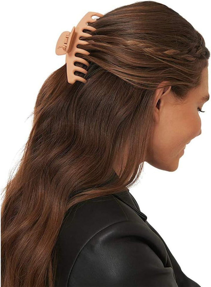 6 PCS Hair Claw Clips Big Claw Clips, Non Slip Hair Clip Strong Hold Jaw Clips for Women and Girls Straight, Curly & Wavy Hair (3.6 Inch)
