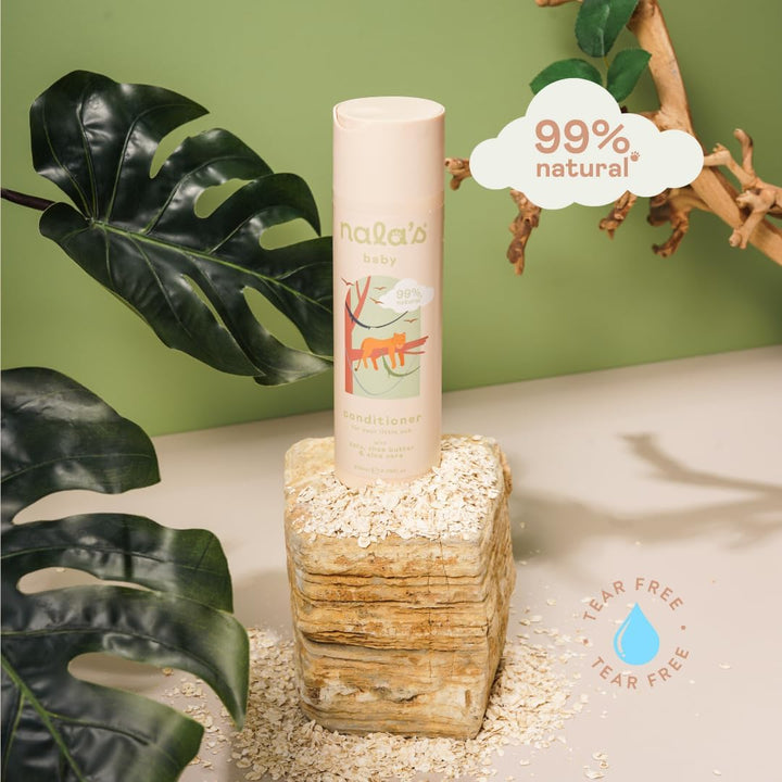 Conditioner |Award-Winning |99% Natural | Dermatologically-Tested and Paediatrician-Approved | Nourishing Blend of Castor Oil and Aloe | Vegan | 200Ml | Nalas Baby