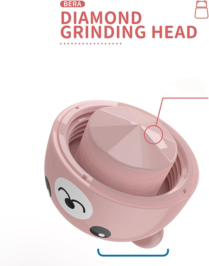 Pink Bear Pill Crusher - Cute Animal-Shaped Medicine Grinder for Kids & Adults, Portable Powder Crushing Tool for Tablets, Vitamins, Pets - Easy to Clean, Durable & Painless Medication Aid