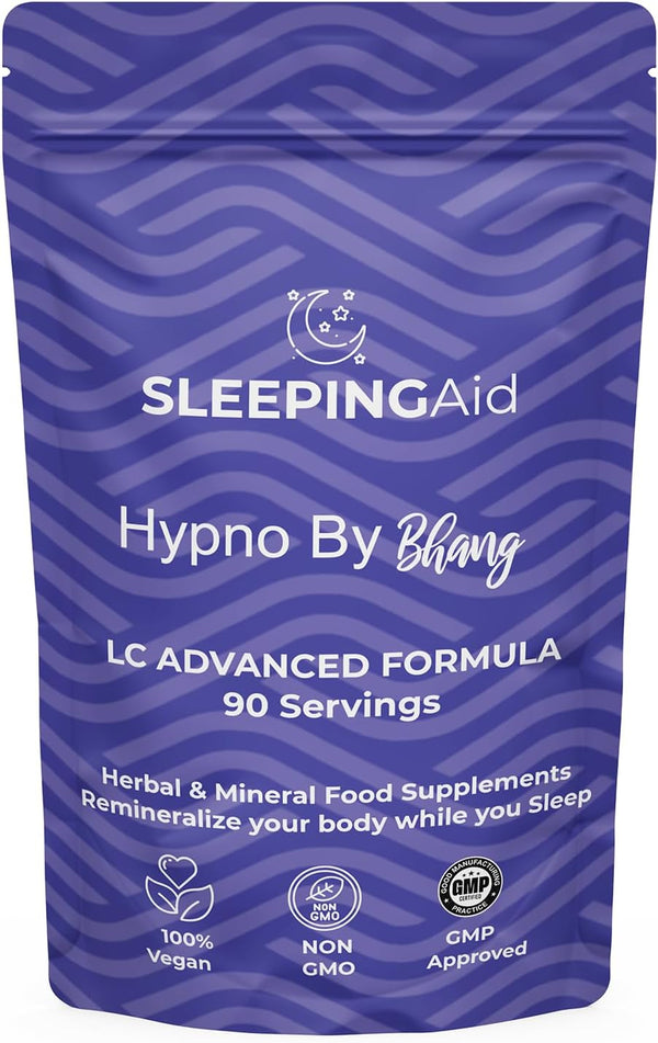 Hypno by  Sleeping Tablets - Herbal Sleep Aid Supplement for Deep, Restful Sleep Supports Nights of Restful Sleep for Adults - Natural Sleep Support for Better Sleep Quality (1 Count 90 Tablets)