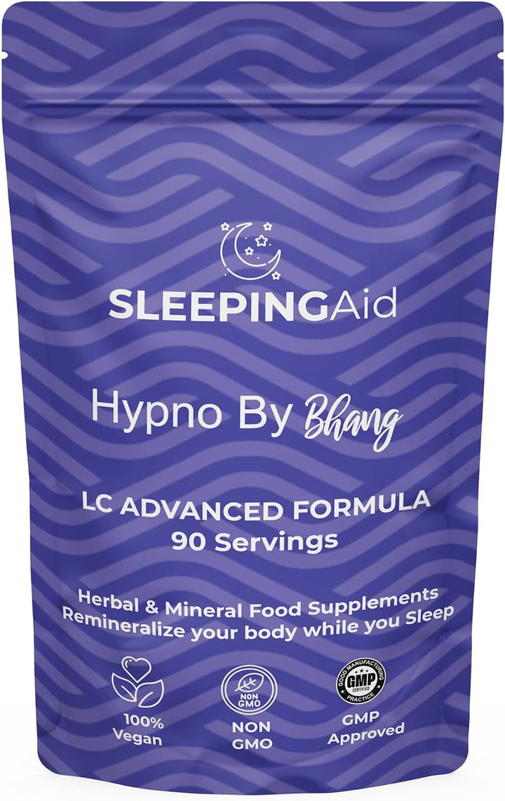 Hypno by  Sleeping Tablets - Herbal Sleep Aid Supplement for Deep, Restful Sleep Supports Nights of Restful Sleep for Adults - Natural Sleep Support for Better Sleep Quality (1 Count 90 Tablets)