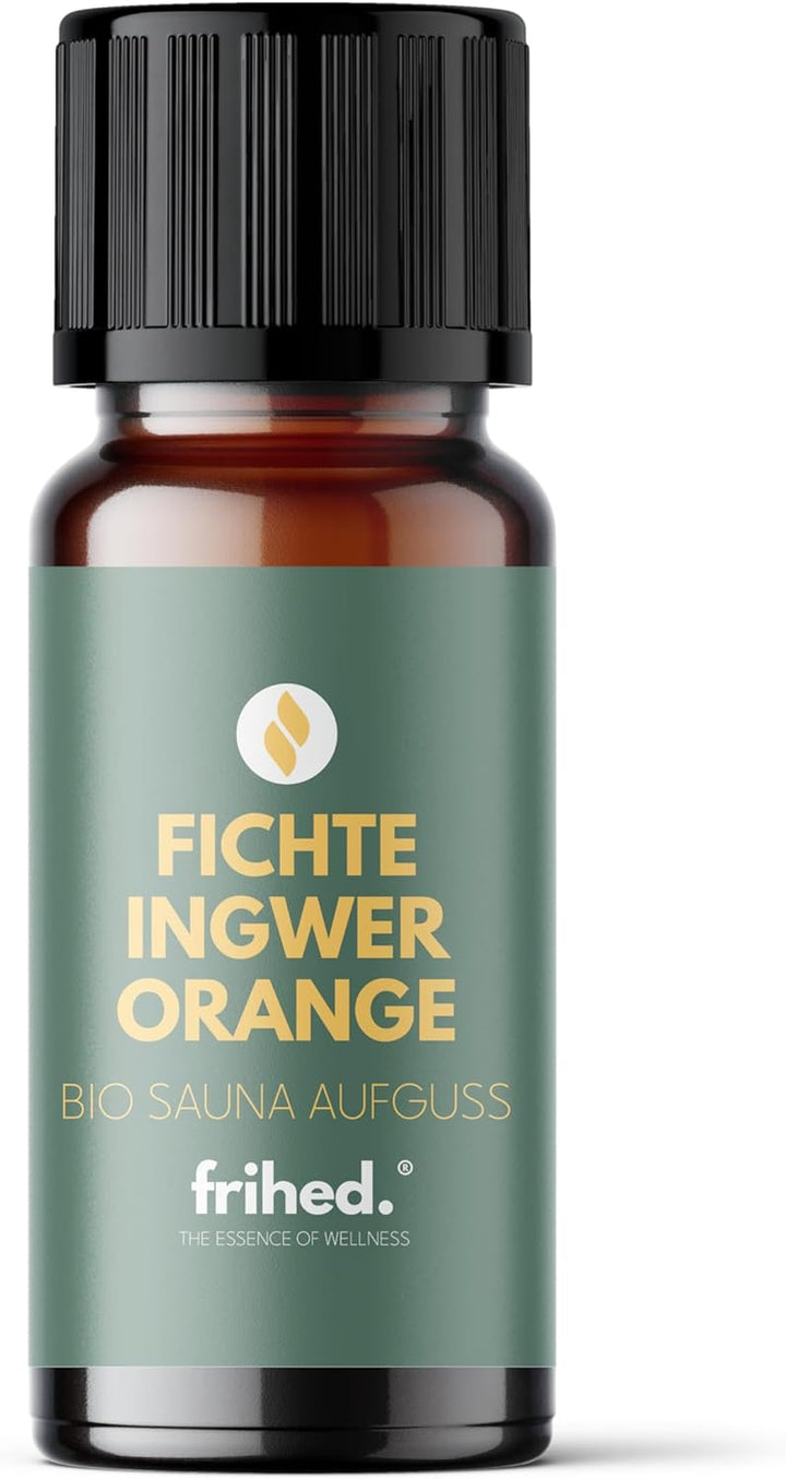 Frihed. Sauna Infusion Mini - Highly Concentrated Sauna Oil - Sample Size - Long-Lasting Fragrance - Made in Lüneburg - 10 Ml Glass Bottle (Pine, Mountain Pine, Eucalyptus)