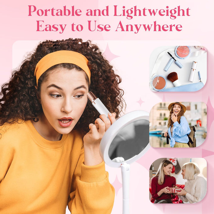 Facial Hair Remover Women, Lady Shaver for Women, Rechargeable Hair Remover Painless Face Hair Trimmer for Face Hair, Lips, Peach Fuzz, Bikini Body-White