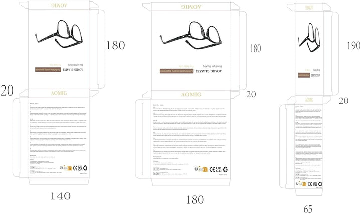 Blue Light Blocking Glasses, 1/2/3 Pcs anti Blue Light Computer Gaming Glasses for Women Men, Lightweight Reading Glasses anti Glare anti Eyestrain