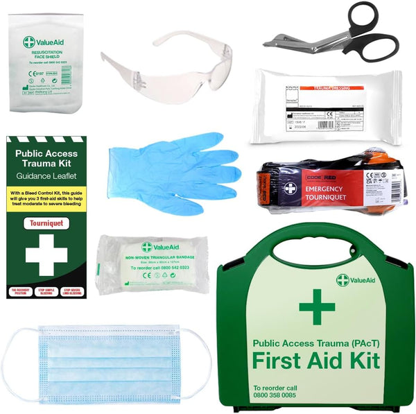 Public Access Trauma First Aid Kit - with 2 X Code RED Tourniquet - Hard Case