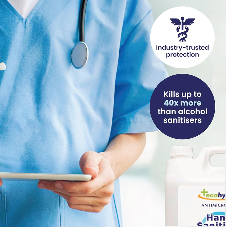 Hand Sanitiser Foam with Pump -NHS Approved Hospital Grade Sanitiser (Alcohol Free/Kills up to 99.9999% of Bacteria and Viruses) Kind on Skin and Safe for Children, Unscented, 500 Millilitre