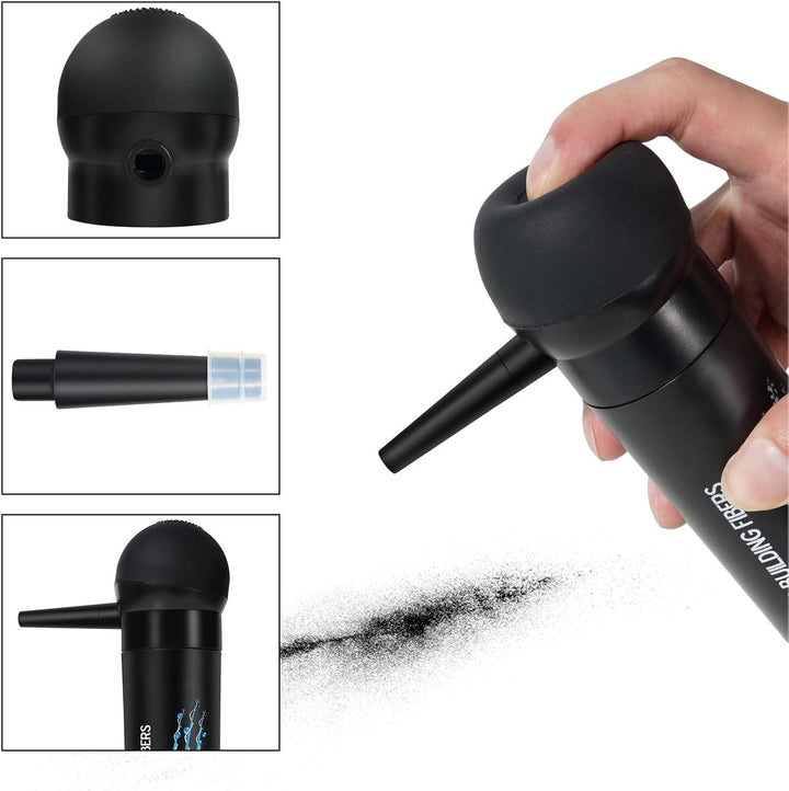 Hair Fiber Applicator Pump Sprayer, Hair Thickening Spray Application Atomizer for Hair Building Fibers Hair Thickening Spray Hair Powder Thickening Tools (Spraying Head)
