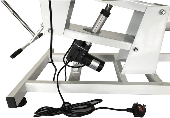 Electric Massage Table 3 Section Adjustable Bed Couch Beauty Salon Recliner Chair Treatment Tattoo Facial SPA Massaging Bed (White)(Includes 2 Packages) (White)