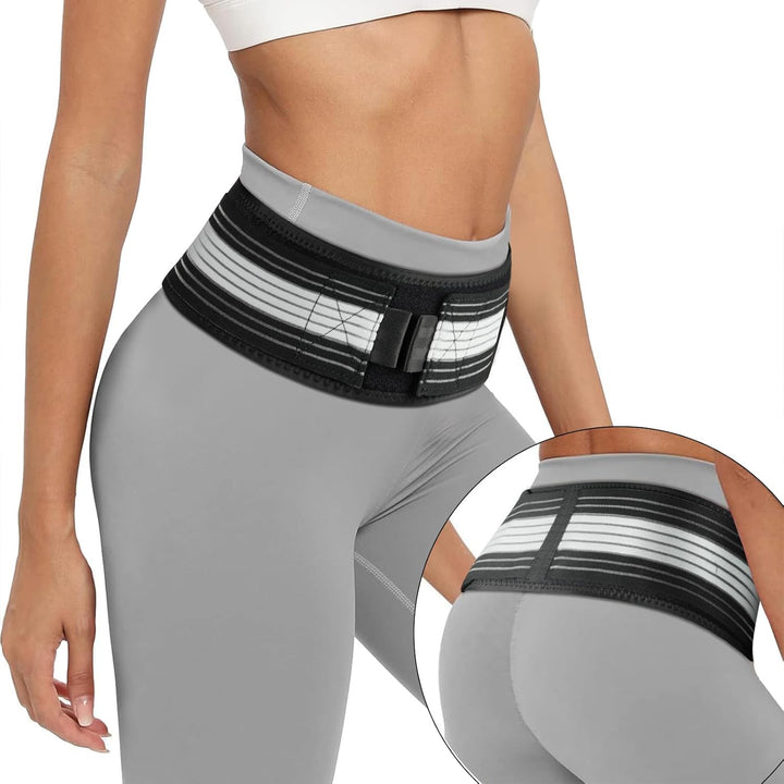 Sacroiliac SI Joint Hip Belt, Sacroiliac Hip Support Band for Men Women, Lower Back Support Brace, Applicable for Pelvis, Lumbar, Nerve, Leg, 140CM