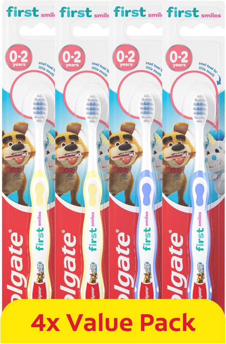 Kids Toothbrushes Multipack 3+ Years – Extra-Soft Bristles for a Gentle Clean – Non-Slip Handles for Little Hands – Colour-Indicator Bristles to Guide Toothpaste Application