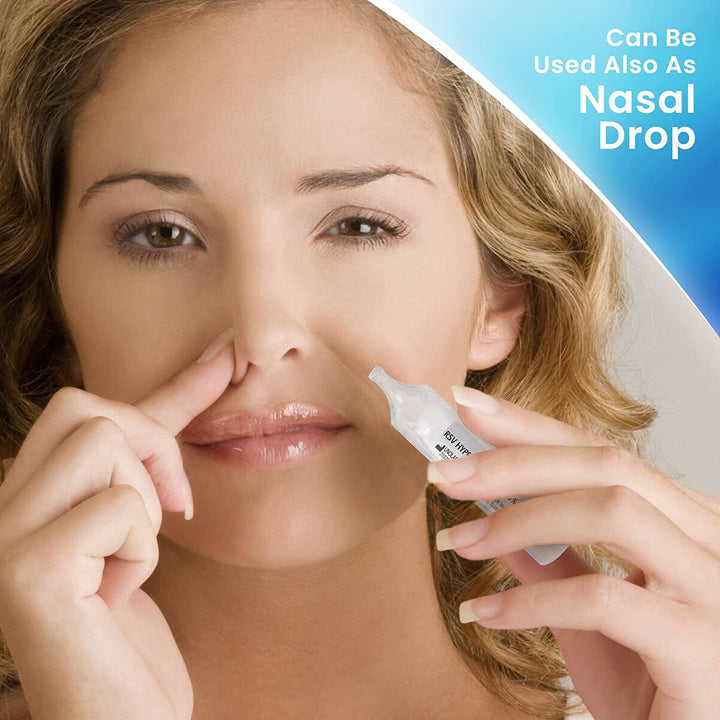 RSV Hypertonic Saline Solution 3% - Nebulizer Diluent for Inhalators and Nasal Hygiene Devices Helps Clear Congestion from Airways and Lungs – Reduce Mucus (25 Sterile Saline Bullets of 5Ml)