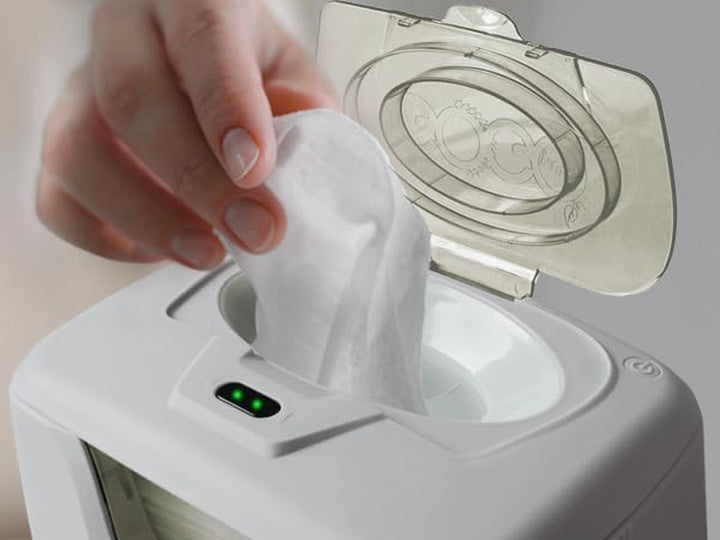 Baby Wet Wipes Warmer, Dispenser, Holder and Case - with Easy Press On/Off Switch, Only Available at Amazon