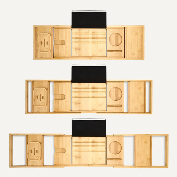 Expandable Bamboo Bathtub Tray