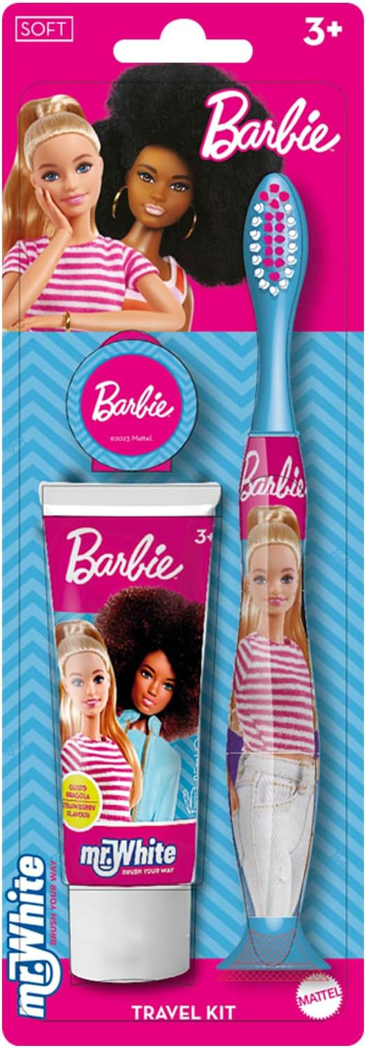 Marvel Spiderman Kids Toothbrush Travel Set – Includes Mint-Flavoured Toothpaste & Soft-Bristle Toothbrush with Suction Cup & Protective Cap | Travel-Friendly Oral Care Kit for Children Ages 3+