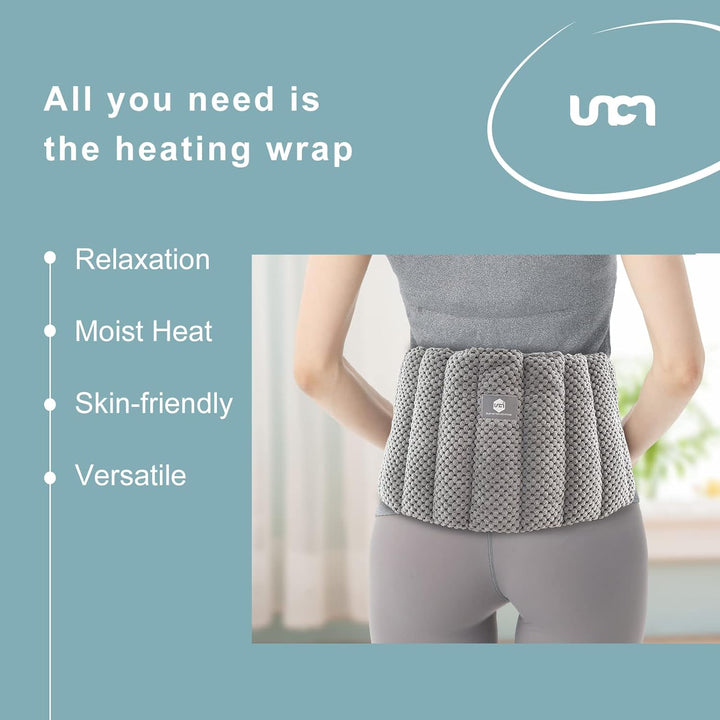 Large Heat Pads for Back Pain Relief with Adjustable Strap| Wheat Bags Microwavable| Microwave Heat Pad for Cramps, Menstrual, Lumbar, Muscle Spasms
