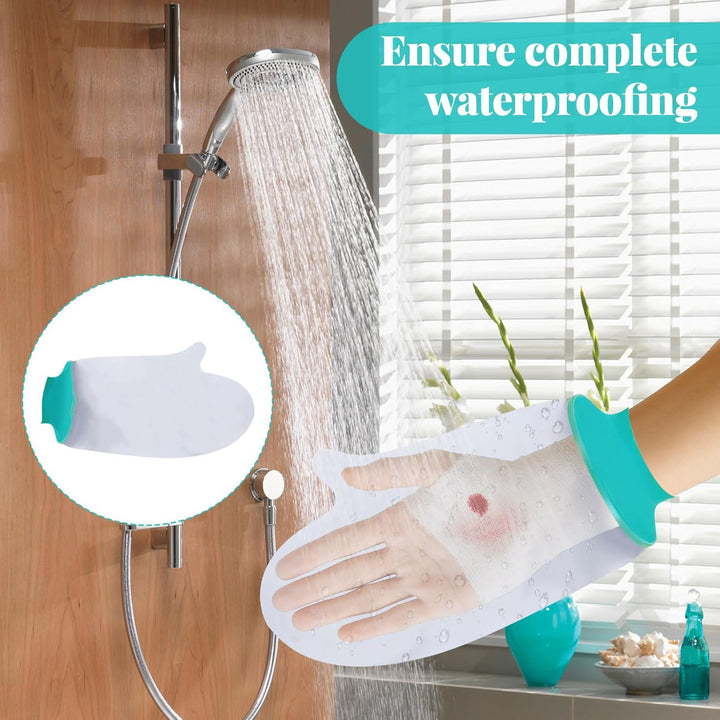 Waterproof Hand Protector for Showering, Waterproof Finger Protector, Plaster Cast Waterproof Cover Arm, Reusable Waterproof Cast Cover Arm for Wound Care, Surgery Recovery & Injury Protection