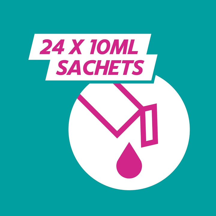 Double Action Sachets, Mint, 24 X 10Ml, Heartburn Relief, Acid Reflux, Indigestion Liquid Gerd, Gastro Resistant, Gets to Work Instantly, Lasts 2X Longer, Antacids, Digestion and Nausea