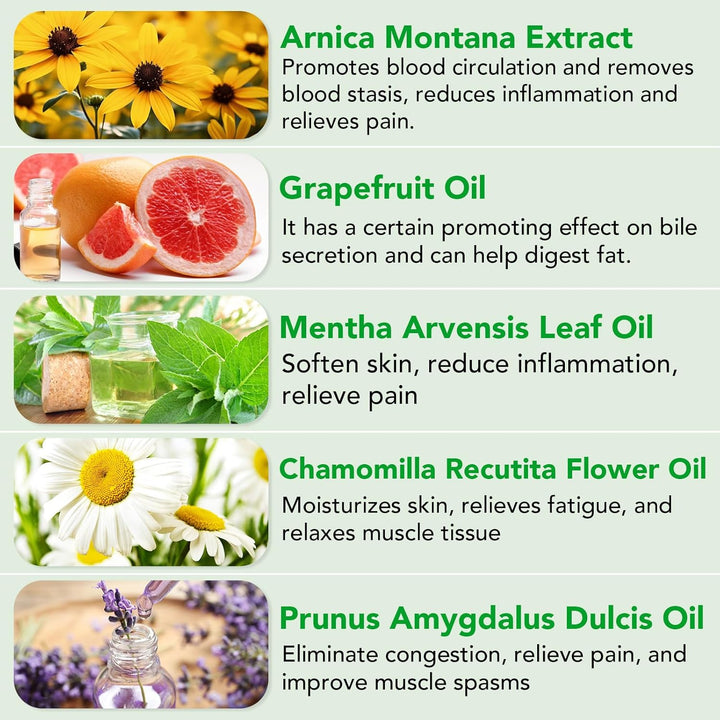 Massage Oils for Massage Therapy 250ML Massage Oil for Muscle Pain Relief, Warming, Relaxing - Sports Massage Oil for Improved Recovery and Deep Tissue Massage