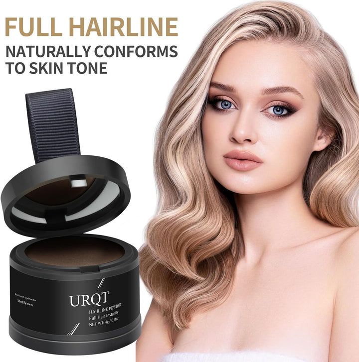 Magic Hairline Shadow - Instantly Thicken Thinning Hair, Water & Sweat Resistant Hairline Powder Mascara for Women and Men (# Dark Brown)