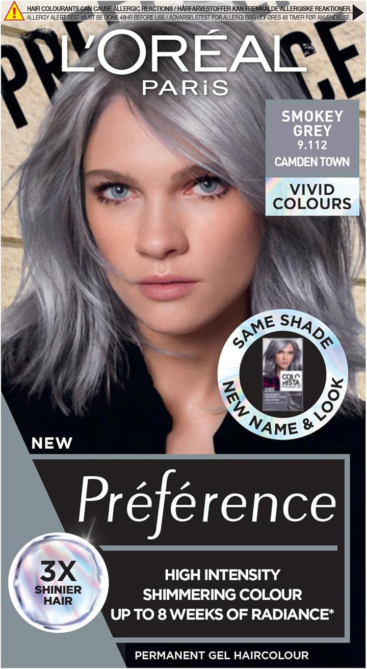 Paris Permanent Hair Colour, Long-Lasting Shine and Intense Colour, for up to 8 Weeks, Preference Vivids (Colorista), Bright Red 8.624, X1 Pack