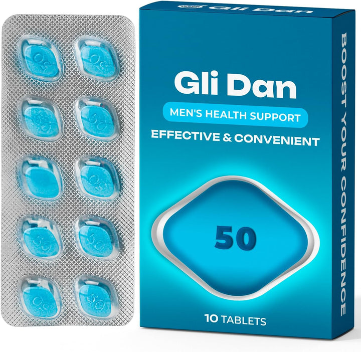 50Mg – 10 Powerful Blue Tablets for Men’S Health – Fast-Acting Formula with L-Arginine, Ginseng and Maca – Vitality, Stamina and Performance Support – Convenient & Easy to Swallow