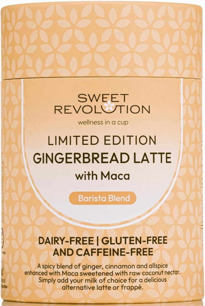 Organic Chai Latte with Reishi Barista Blend (1 X 100G) Tub. Caffeine Free, Gluten Free, Dairy Free, Refined Sugar-Free.