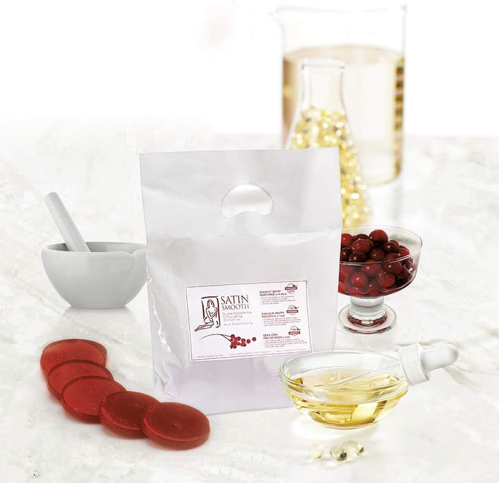 Scarlet Berry Hard Wax with Acai Discs for Women 50 Pc Discs