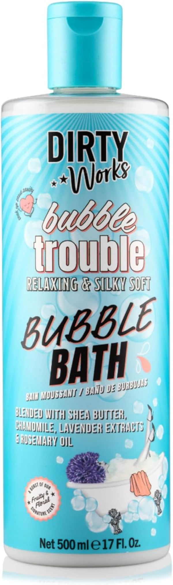 Bubble Trouble Bubble Bath 500Ml – Creamy & Nourishing Bubble Bath with Shea Butter & Signature Scent – Relaxing, Aromatherapy Soak for Soft Skin & Stress Relief