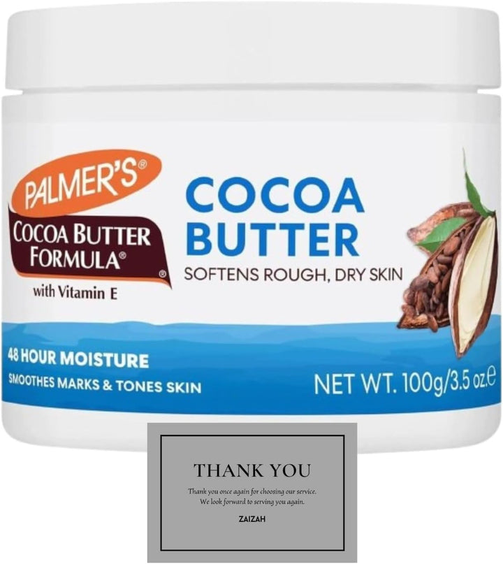 Palmer'S Nourishing Cocoa Butter Formula for Rough, Dry Skin - Silky Smooth Skin - Say Goodbye to Dryness 100G (With Cosmetic Spatula)