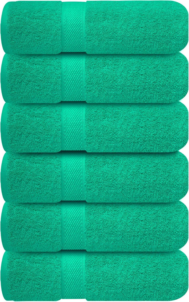 - 12 Pack Face Cloths |30X30 Cm| 100% Cotton Wash Cloths - Ultra Soft & Highly Absorbent Fingertip Towels for Spa, Gym, Hotel & Bathroom |Eloquent Blue|