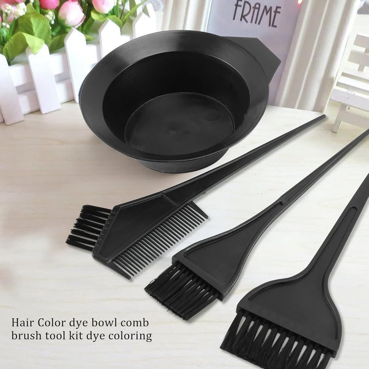 Hair Color Dye Bowl Comb Brushes Tool Kit Set Coloring