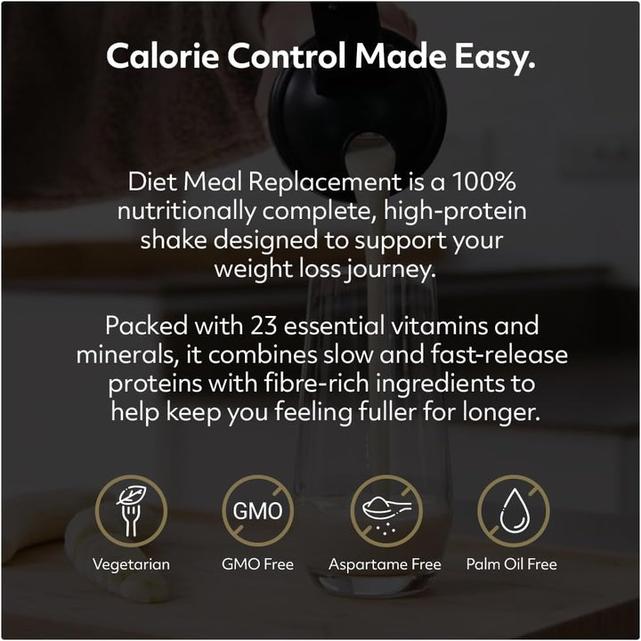 Protein Works - Diet Meal Replacement, Chocolate Silk, Nutrient Dense Complete Meal, Immunity Boosting Vitamins, Affordable, Healthy and Quick, 14 Meals, 1Kg