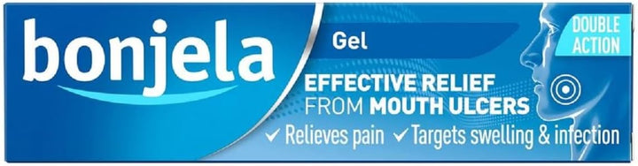 15G Oral Gel - Fast Acting Pain Relief for Mouth Ulcers, Cold Sores, Swelling, Infection, Suitable with Dentures, Adult Treatment, Quick Medication Solution